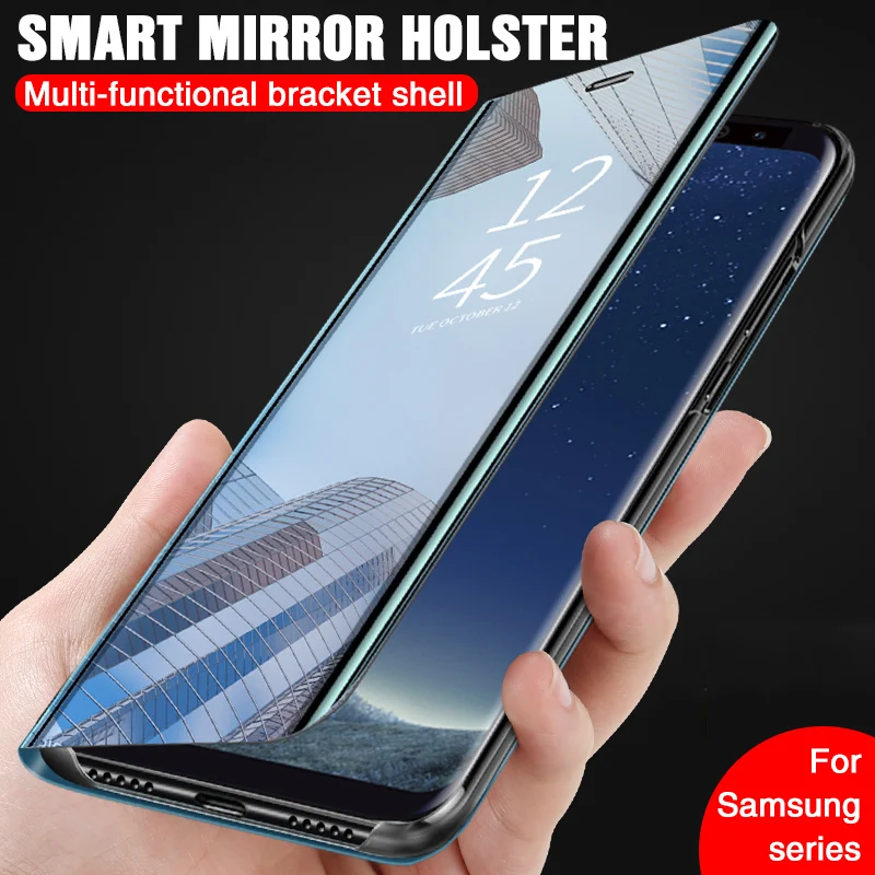 

Smart Mirror Flip Cover For samsung galaxy S8 S9 Plus S7 S6 Edge Phone Cover Case On For Samsung Note 8 9 S8 S9 S6 S7 plus Case