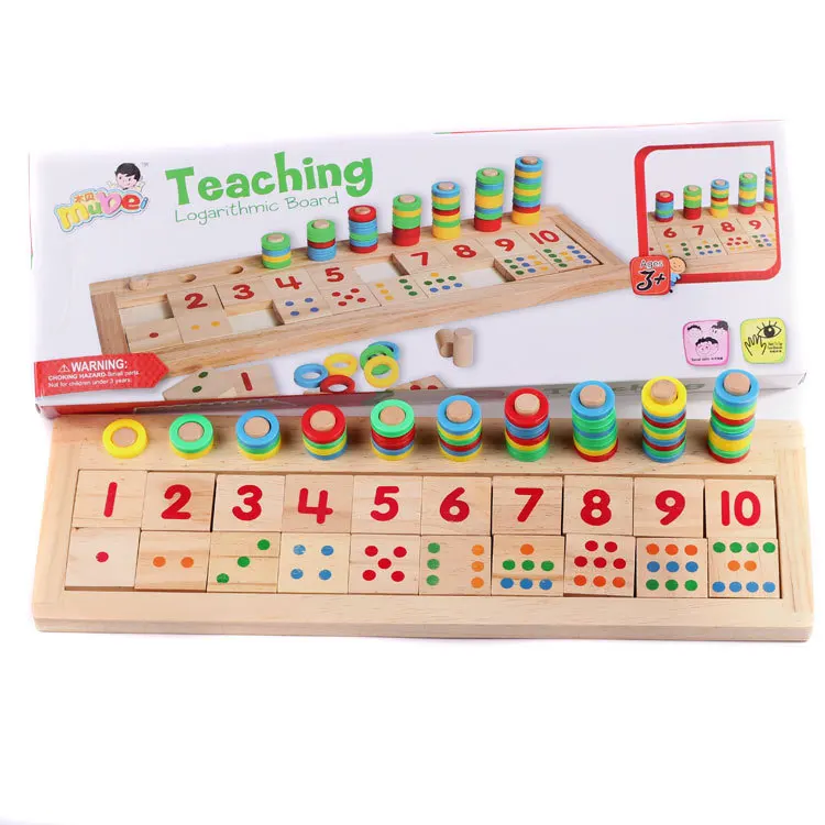 Детская игрушка ранняя деревянная обучающая с цифрами подходящая головоломка цифры доска Монтессори математика
