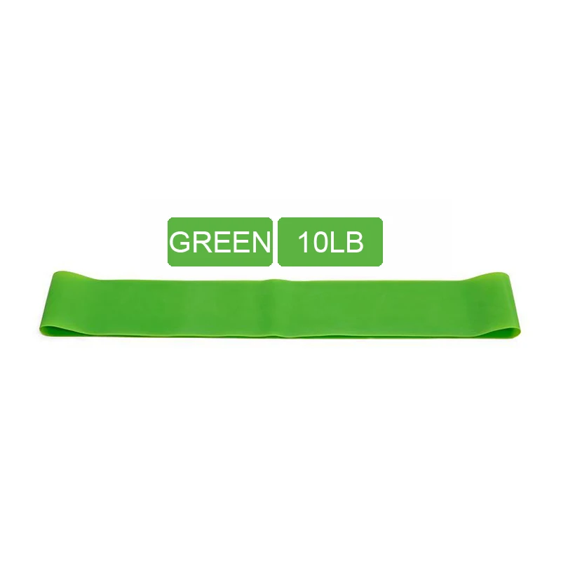 green Спортивные резиновые эластичные ленты для фитнеса, занятий спортом, всего тела, мускулы многофункциональные, легко носить с собой, отрезание жира, быстрая зарядка - Цвет: green