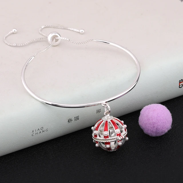 Vintage Aromatherapy Painting Bracelet Essential Oil Diffuser Perfume Bangle Jewelry Glowing Warm Color Ball Fashion Accessories 1PCS