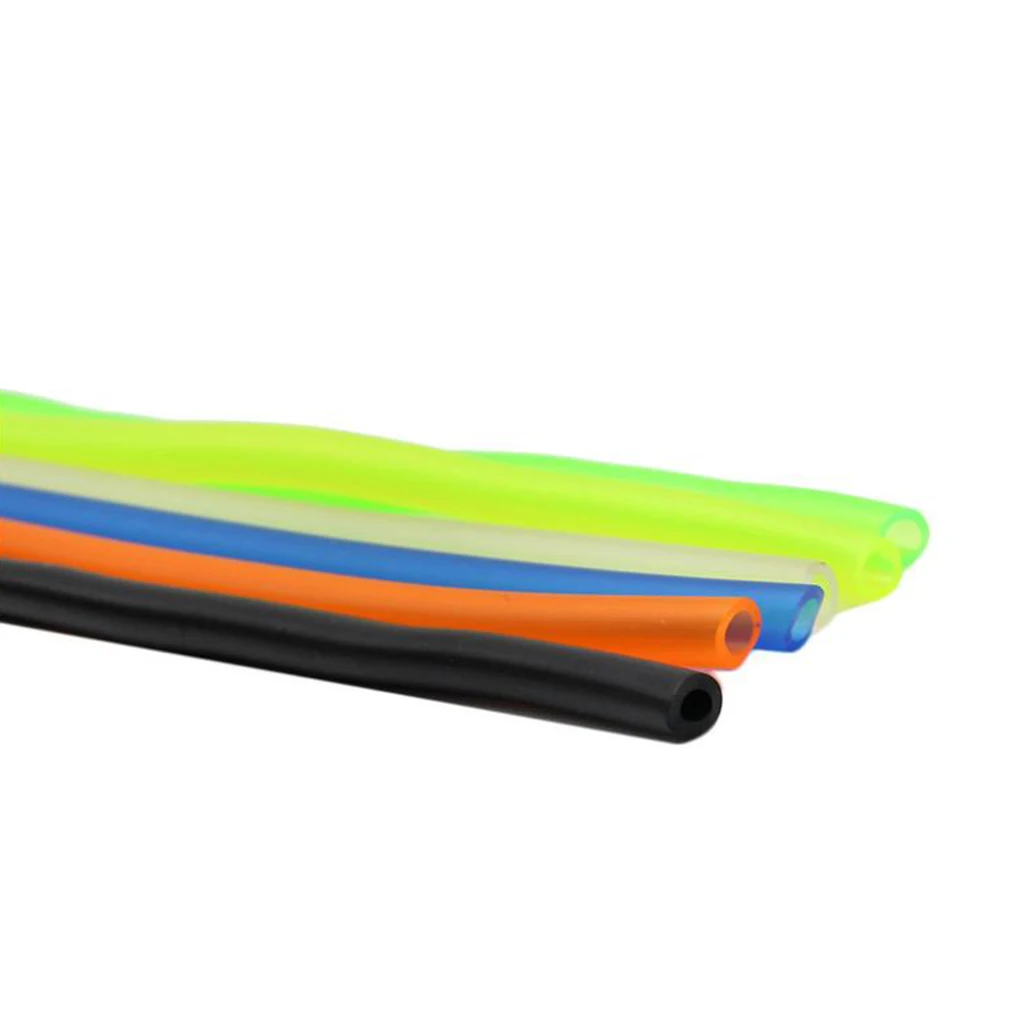 1m Colorful Motorcycle Dirt Bike ATV Gas Oil Hose Fuel Line Petrol Tube Pipe (5mm x 7mm) Rubber