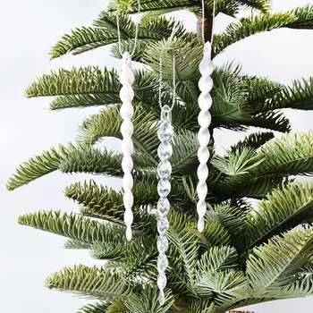 

Christmas tree decoration pendant 15CM acrylic ice strip ice pendant decoration pendant ice and snow wedding wedding