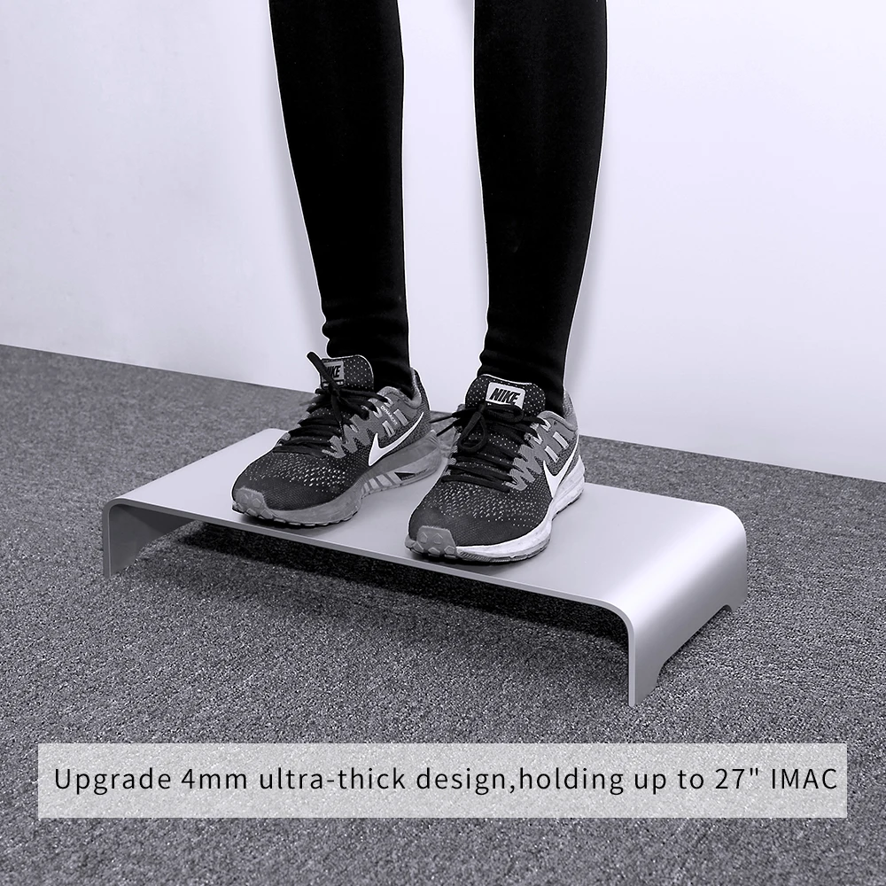  Aluminum Monitor Stand Computer Riser Universal Metal Desk Stand Base up to 27 inches Screens for P