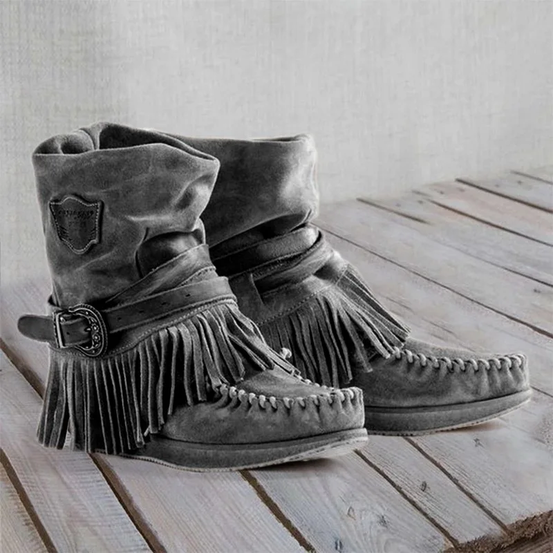 Laamei Women Boots Winter Boots Women Ankle Boots Female Winter Shoes Women Retro Suede Ladies Boots Botas Mujer Bota Women Boot