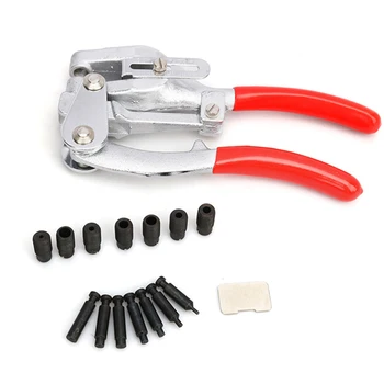 

16pcs 7sizes Handheld With Box Hole Punch Kit Durable Stainless Steel Punching Pliers Manual Tools Metal Leather Home Copper DIY