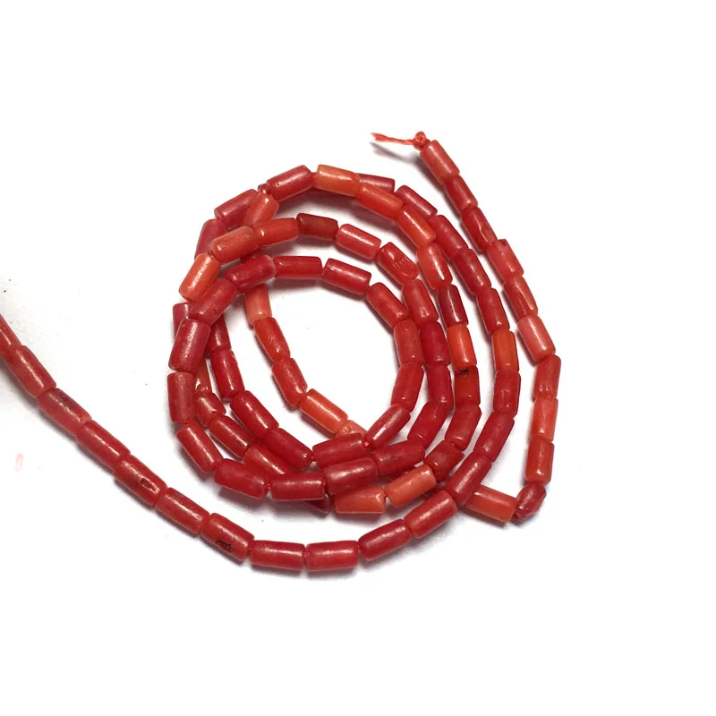 

Coral Beads Cylindrical Shape Loose Beads Isolation Beads for Jewelry Making DIY for Bracelet Necklace Accessorie