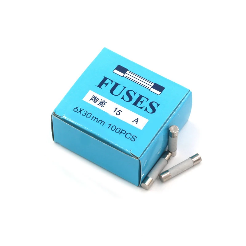 Ceramic Fuse Fast blow 5mm x 20mm 6x30 T 0.5A-30A 250V Car Cigar Microwave Oven 10-100Pcs