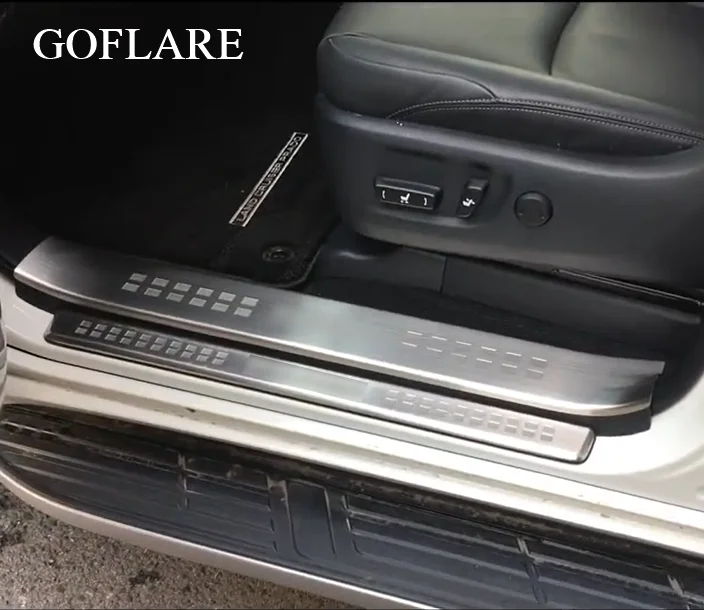 Порог порога Накладка протектор крышки для Toyota Land Cruiser Prado 150 J150 аксессуары 2010 2018
