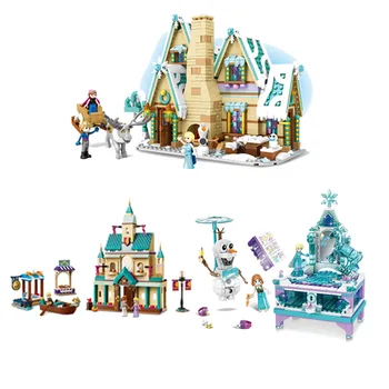 

Elsa Creative Jewellery Box Building Blocks lepinlys Frozeningly Friends 41167 41168 Toys for Children Christmas Gift