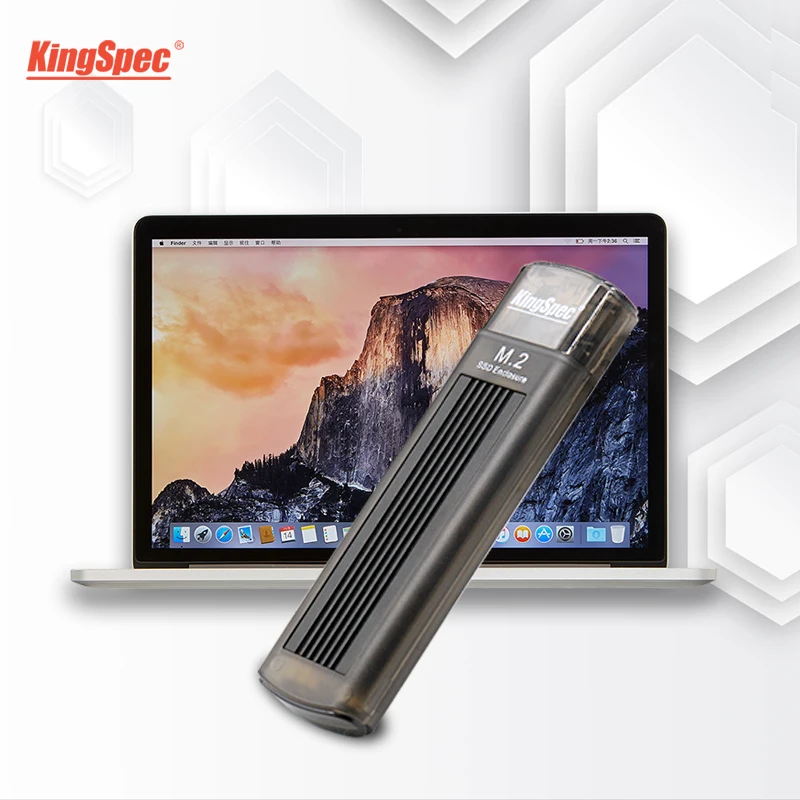 KingSpec NVME M.2 PCIe SSD Корпус чехол type-C 3,1 GEN2 10 Гбит/с SSD Мобильный коробка для жесткого диска внешний корпус для M.2