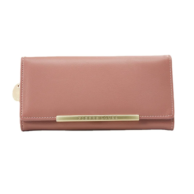 2022 New Yellow Leather Wallet Women Luxury Design Long  Woman Purses Big Capacity Zipper Purse Ladies Brand Coin Card Wallet