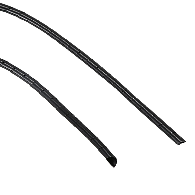 21M 68 Ft PE Polyethylene Spiral Wire Wrap Tube PC Manage Cable 6mm