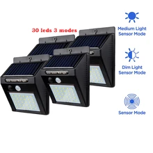 2/4 шт. 30 светодиодный солнечный светильник с крепления на открытом воздухе движения Сенсор детектор лампа бра светильник ing для сада настенные светильники свет