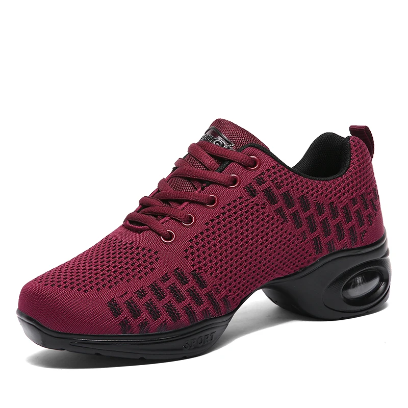 Zapatos mujer; Новинка года; женская обувь для тенниса; sapato feminino; высококачественные женские кроссовки; женская дышащая нескользящая обувь для фитнеса - Цвет: Красный