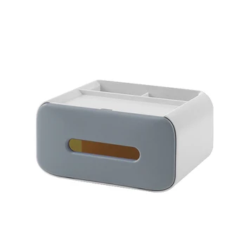 

Multi Function Car Use Home Remote Control Desk Storage Compartment Office Supplies Cosmetic Holder Tissue Box Space Saving ABS