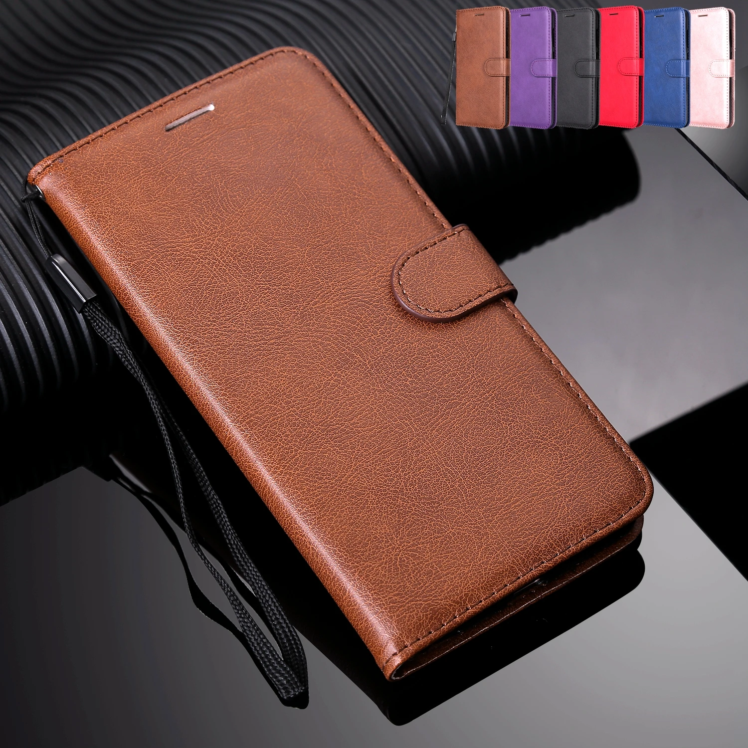 

Luxury Retro Slim Leather Flip Cover LG K40 K12 Plus ,Q60 K50 G7 G8 Stylo 4 5 ThinQ Wallet Case With Cards Slots Kickstand Cover