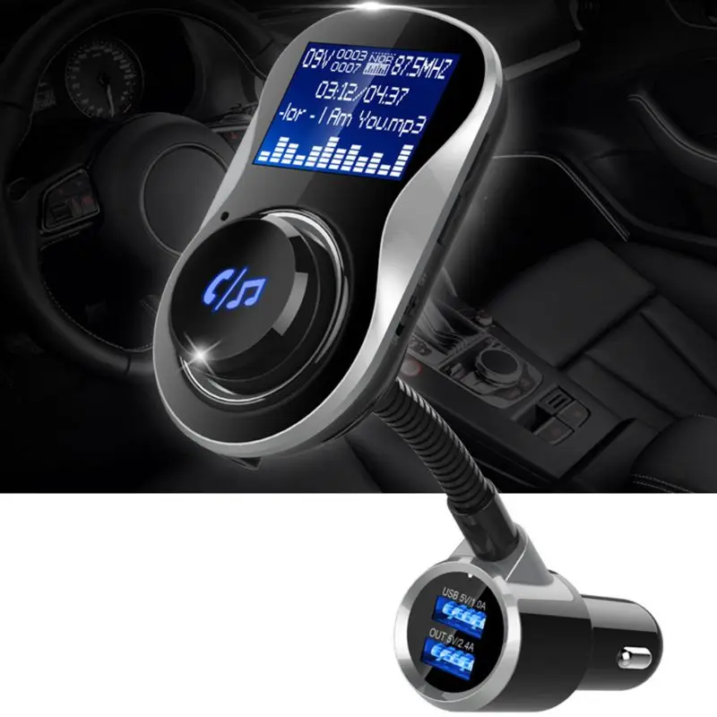 

Bluetooth Hands-free FM Modulator Car MP3 Player Audio Adaptor FM Transmitter
