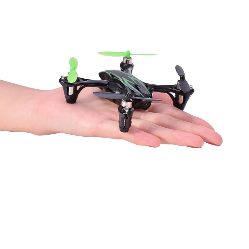 Hubsan H107C X4 2,4G 4CH 720P HD камера Радиоуправляемый квадрокоптер вертолет Дрон RTF со светодиодный подсветкой игрушки дистанционного управления черный Mode2