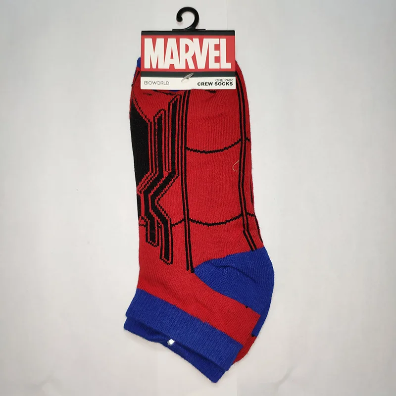 DC Marvel сопутствующие товары Супермен Америка капитан Человек-паук Железный человек супергерой студентов впитывающие пот носки