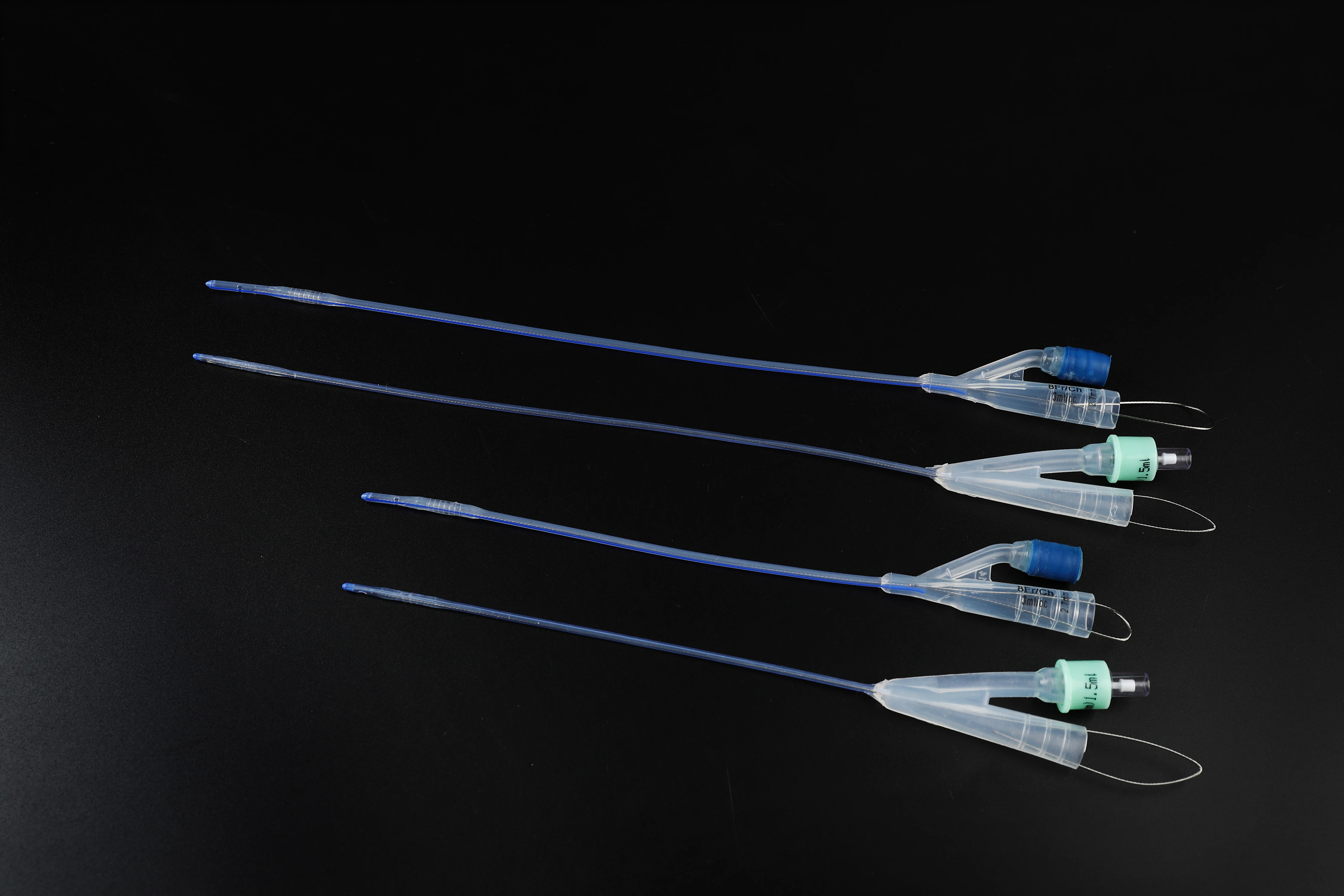 Male Dog 2 Ways Foley Catheter Silicon with Rigid Guide Wire&Plug 6FR 8FR 10FR Extended Length Urinary Sterile