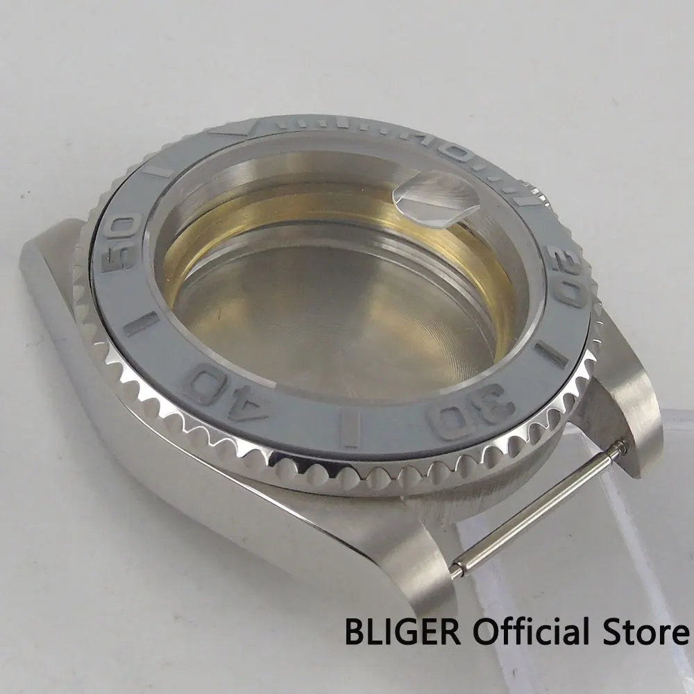 40 мм сапфировое стекло керамический ободок 316L нержавеющей стальной ...