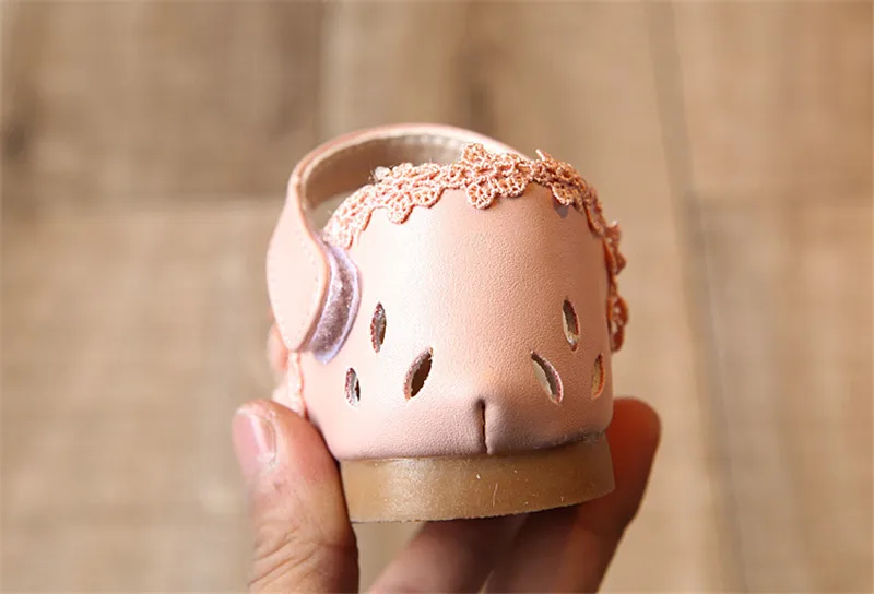 Summer Kids Shoes Fashion Leathers Sweet Children Sandals For Girls Toddler Baby Breathable Hoolow Out Bow Shoes for girls