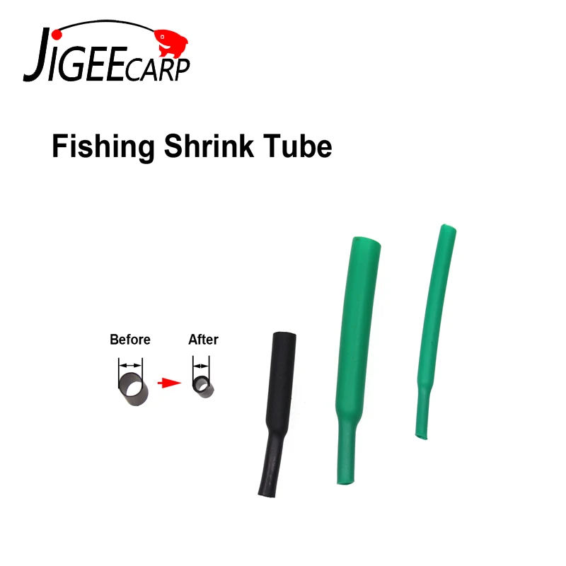 JIGEECARP терм усадочная Tube1/1,5/2/2,5/3/3,5 мм для рыболовных приманок карпа сделать Материал термоусадочная трубка рукав против спутывания аксессуар