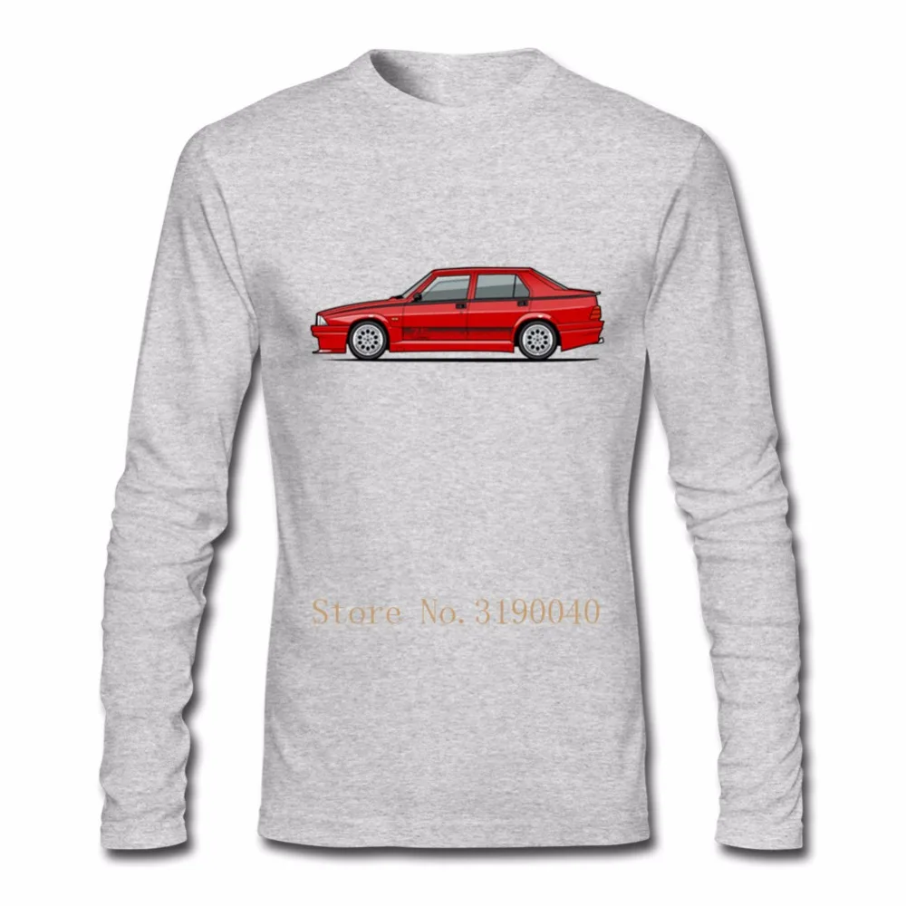 Мужская футболка Alfa Romeo 75 Milano Turbo evolzione Rosso мужские футболки с длинным рукавом с круглым вырезом хлопковые футболки для мужчин