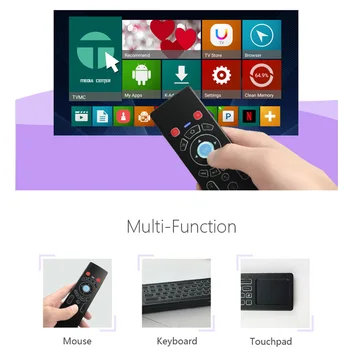 

T6Plus Wireless Keyboard Air Mouse 2.4GHz Russian Letters Remote Control Touchpad For Android TV Box Notebook