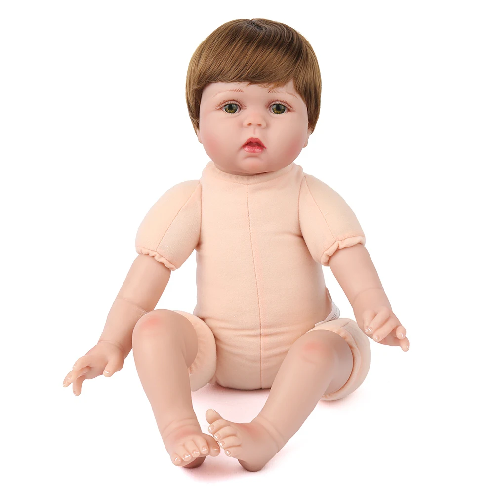 55 см Reborn Baby Розовая кукла ткань игрушки-части тела 22 дюймов принцесса младенец кукла подарок на день рождения игровой дом Игрушка Дети