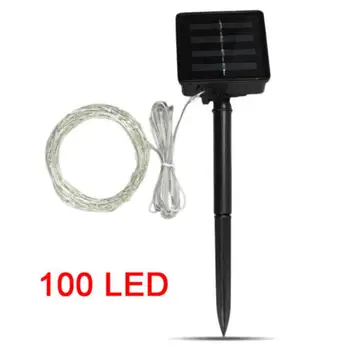 

Fairy Light Solar Home Yard Outdoor 10M Warm White Durable Landscape Lamp Garden 100 LED Festival Xmas Decor Fairy String