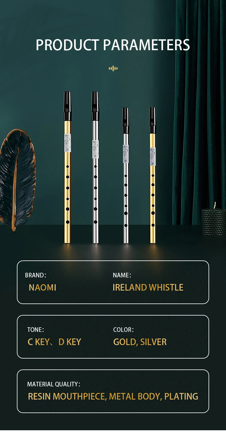 d chave irlanda flauta estanho penny 6