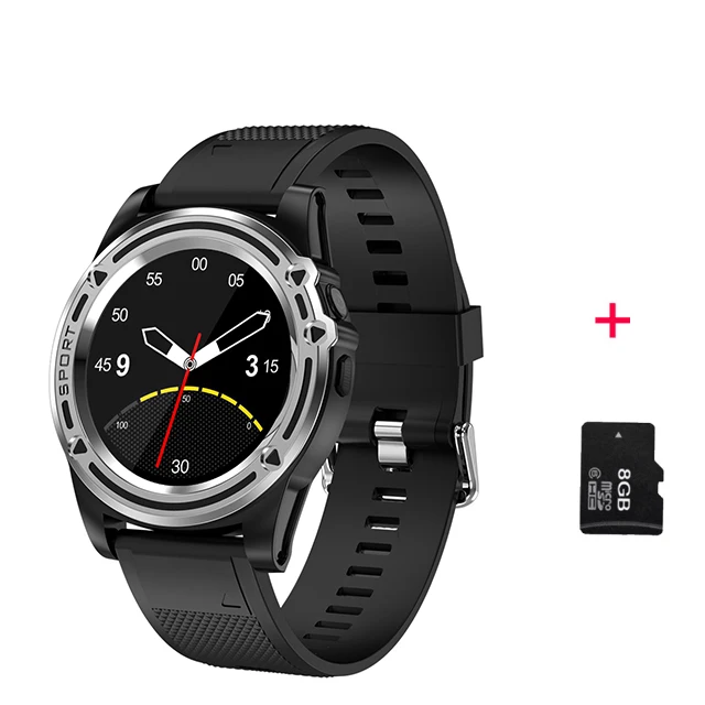Silver 8GB Bluetooth Смарт-часы с 2G GSM Micro SIM TF карта вызова камера Smartwatch inteligente фитнес-часы для Android телефон PK DZ09 - Цвет: Silver 8GB