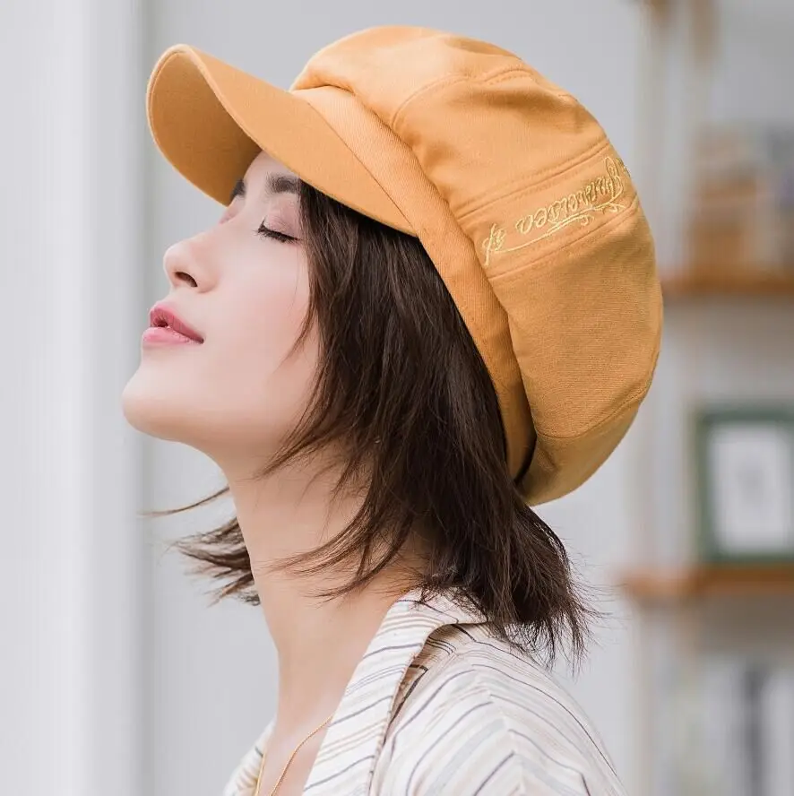 SUOGRY Хлопок Смесь маляр Newsboy шапки женские зимние козырек Casquette Gorras Gavroche элегантные винтажные модные