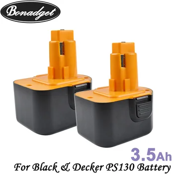 

Bonadget 12V Ni-MH 3500mAh For Black&Decker PS130 Ps130A A9252 A9275 HP331 HP331K-2 HP331K2 HP431 Replacement Power Tool Battery