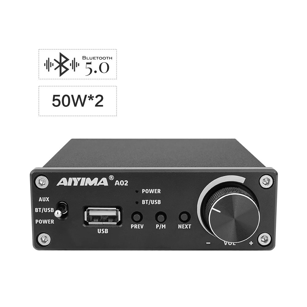 AIYIMA TPA3116D2 усилители 50 Вт* 2 Bluetooth 5,0 стерео усилитель аудио усилитель мощности динамика DIY для домашнего звукового театра