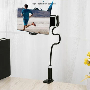 

12 Inches HD Video Amplifier Flexible Holder Enlarged Projector Cell Phone Screen Magnifier Desktop Bracket 60cm with Clip