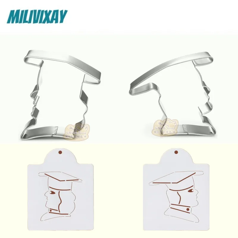 MILIVIXAY 1 шт. градация печенья из нержавеющей стали резак Пластиковая форма для выпечки аксессуары печенье, фондан, пирог формы кухонные принадлежности