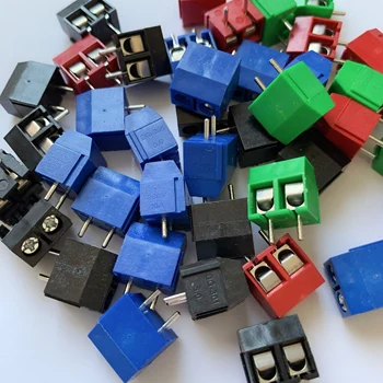 

20pcs /10pcs/batch kf301-2p splicing, screw PCB spacing 5.0 connector terminal, terminal kf-301 red, blue, green, black