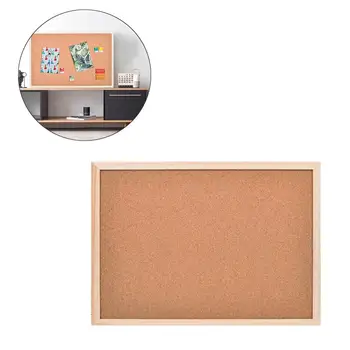 

30*40cm Double-sided Cork Photo Board Hanging Type Cork Household Message Board Note Board Organizer