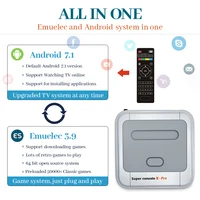 Super konsola X Pro gra wideo konsola z 50000 grami 4K HD przenośna Retro konsola do gier Mini telewizor gra wideo odtwarzacz dla PS1/N64 3