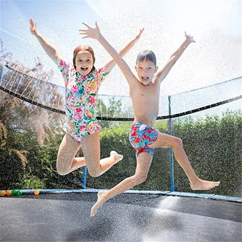 

Trampoline Sprinkler Home Children Indoor Trampoline Waterpark Sprinkler Best Outdoor Summer Toys For Kids Water spray gun