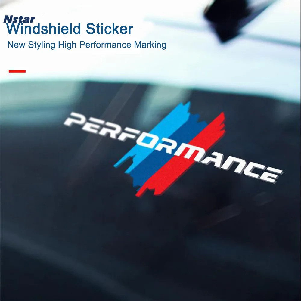 

1pcs M Performance Styling Auto Windshield Sticker Car Part Window Door Decoration Badge for BMW X1 X3 X4 X5 X6 X7 E46 E90 F20