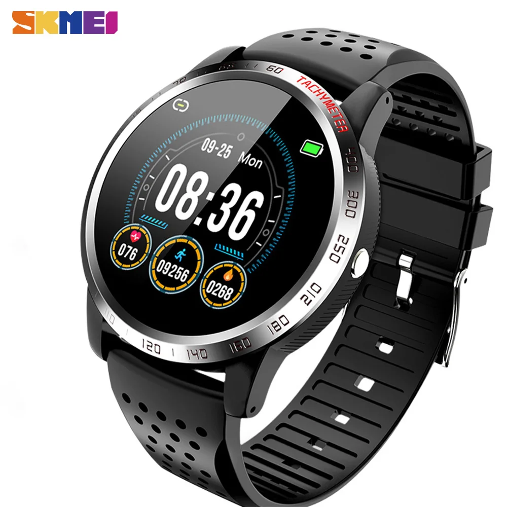 SKMEI Sport Men Watches Heart Rate Blood Tracker Mens Wristwatches IP67 Waterproof Call Remind Male Watch Clock watch man W3