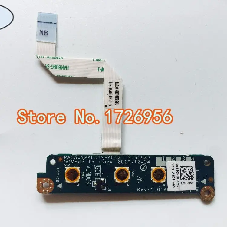 Original For Dell Latitude E6420 Media Button Switch Board with cable LS-6593P 4GHGP 04GHGP | Компьютеры и офис