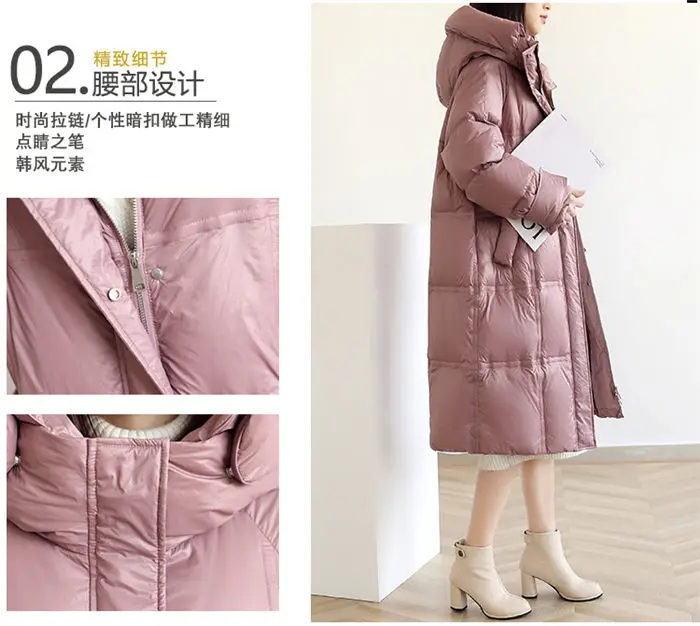 Большие размеры 4XL классические зимние куртки для женщин длинное пуховое пальто с хлопковой подкладкой модная новая теплая черная парка с капюшоном пальто f2393