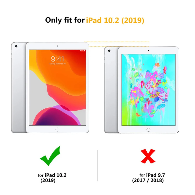 Прозрачный чехол для iPad 10,2, ТПУ, Прозрачный Силиконовый противоударный чехол для Apple, iPad 7-го поколения, чехол для задней панели, 10,2 дюймов, A40