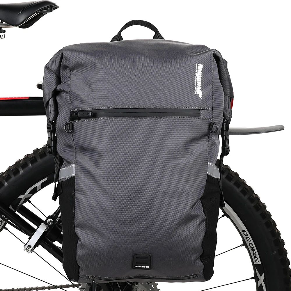 Rhinowalk - Alforjas para bicicleta (20 L, bolsa de almacenamiento para  ordenador portátil)