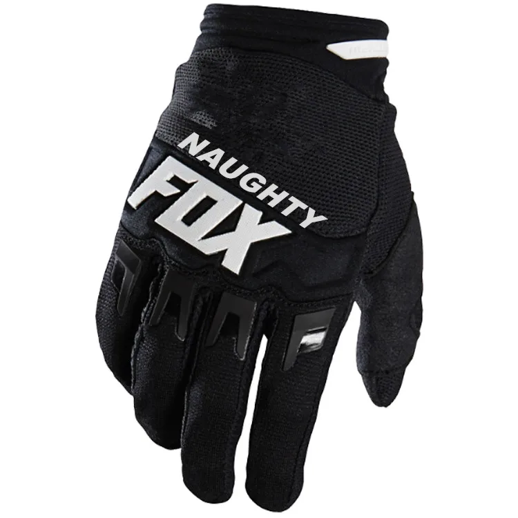 Новинка Naughty Fox Dirtpaw 360 MX гоночные перчатки Enduro MTB DH мотокросса велосипедные гоночные перчатки - Цвет: Черный