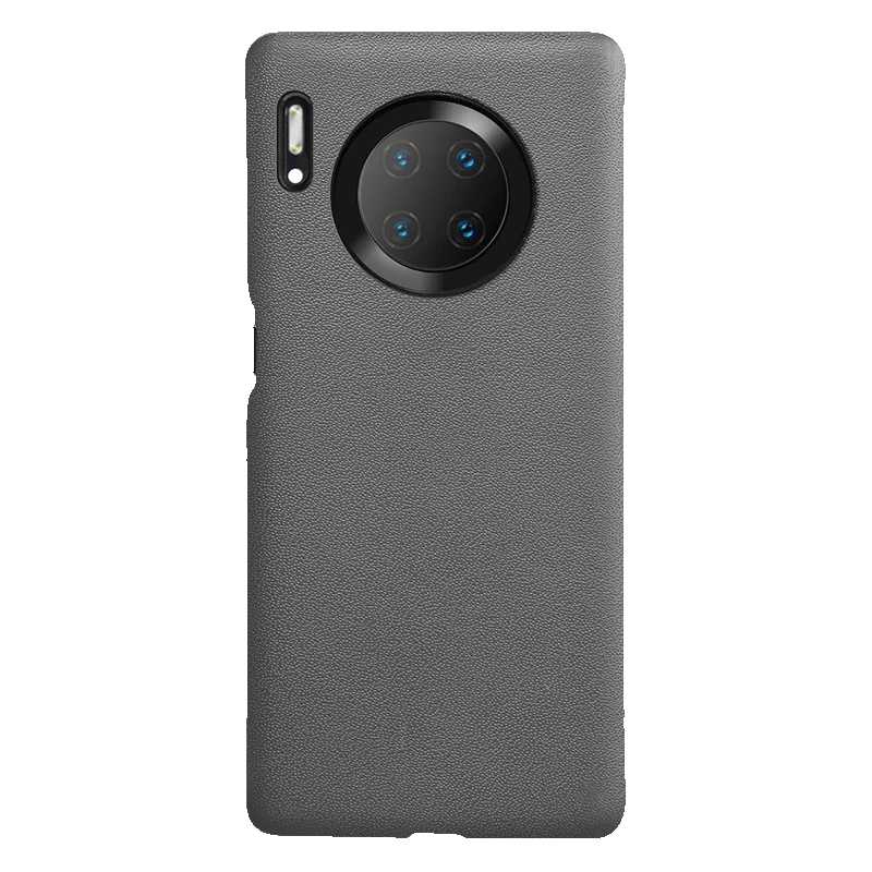 SanCore для HUAWEI MATE30/PRO чехол для телефона наппа кожаный чехол из натуральной кожи защитный чехол бизнес Премиум Роскошный чехол - Цвет: Grey